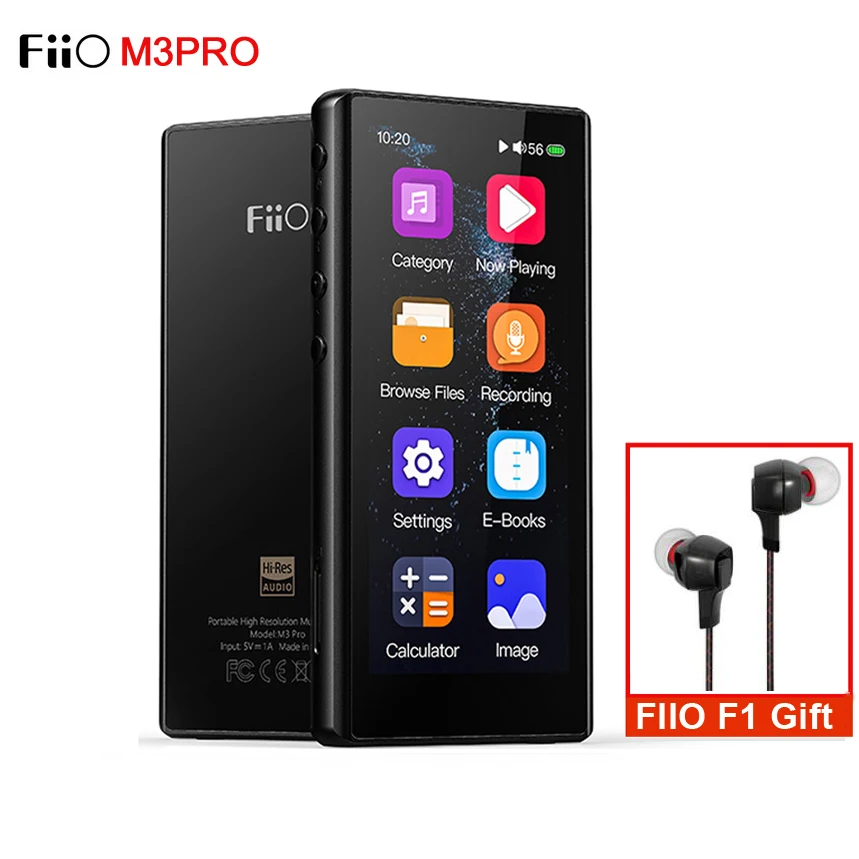 Mp3-плеер FiiO M3Pro ЦАП ES9218P полный сенсорный экран 3 5 дюйма Hi-Fi плеер без потерь