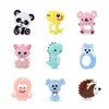 Keep&Grow 1pc Silicone Animal Baby Teethers Food Grade Rodents Koala Dog Dinosaur Teether Silicone Beads Teething Toy Gifts ► Photo 1/6