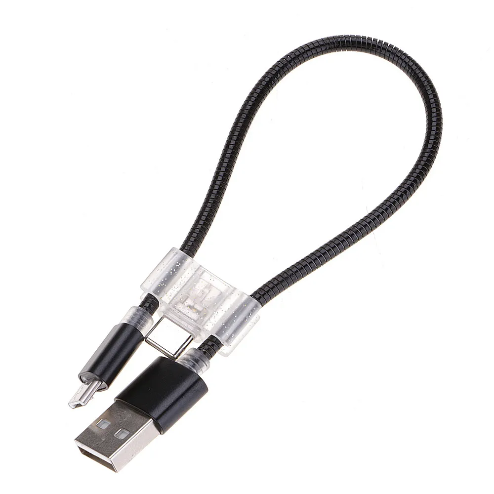 2 в 1 Micro USB и type C Автоматическая отключение быстрой зарядки для samsung зарядный провод для huawei мобильного телефона