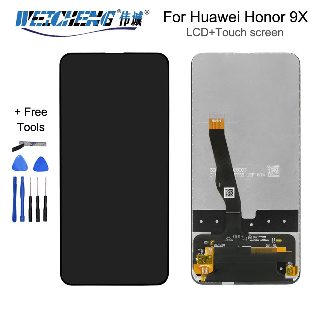 6,5" дюймовый ЖК-дисплей для huawei Honor 9X/9X Pro+ инструмент для ремонта сенсорного экрана в сборе для Honor 9X lcd+ Бесплатные инструменты