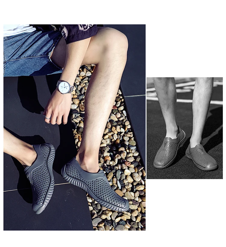 Pantufa De Unicornio сбалансированные Zapatos новые мужские кожаные сандалии мужская садовая обувь летние сандалии высококачественные дышащие сабо