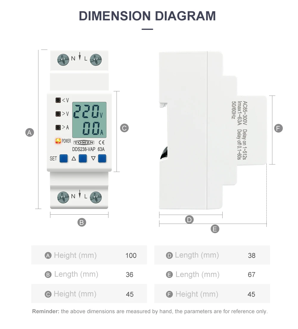 ruído, ajustável, sob a tensão, protetor, proteção com Kwh, 63A, 80A, 110V, 230V