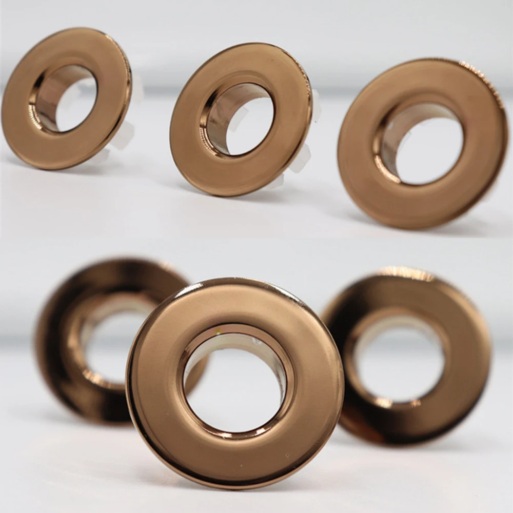Bathroom Parts Basin faucet Sink Overflow Cover Brass Six-foot Ring Bathroom Product Basin Tidy Insert Replacement MLF19