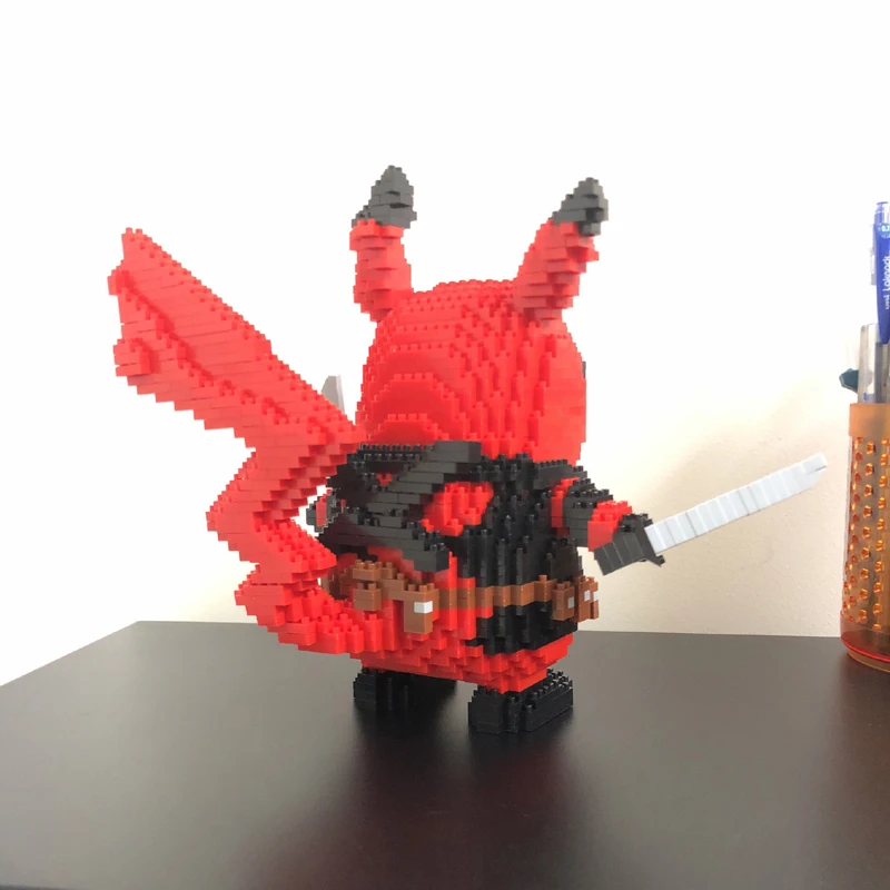 Boyu 7079 Marvel Дэдпул Пикачу герой DIY 3D модель Мини Маленькие блоки алмазные строительные игрушки для детей без коробки