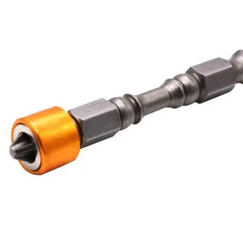 

5/10pcs Strong Magnetic Bit Set Yellow Aluminum Ring Bit (single Head) Magnetic Ring Metal