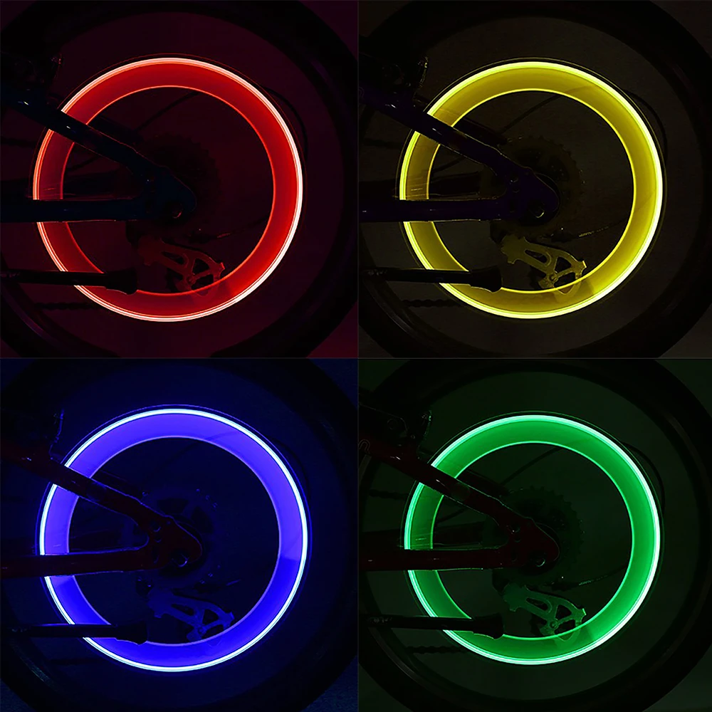 10-80X Clignotant Neon LED Phare Voiture Motorbicycle Vélo Roue Valve Tige Cap 