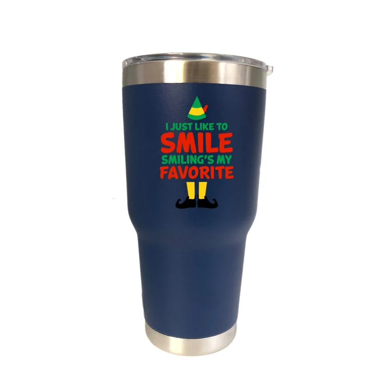 30 oz dark blue Рождественская 30 унций тумблер дорожная Автомобильная кружка с двойными стенками Изолированная вакуумная фляжка из нержавеющей стали Термос водяное бутылочное пиво кофейная чашка - Цвет: 30 oz dark blue
