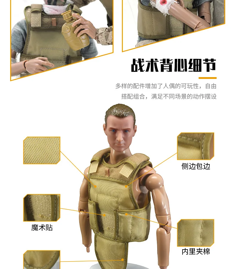 Фабричная поставка из Товары Творческий-1/6 солдат Nb03 Набор игрушечных пистолетов 30 см суставов военная модель солдат