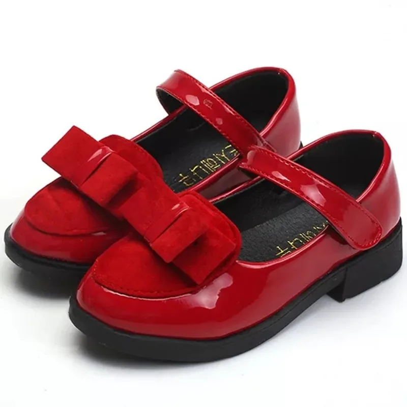 Новинка 2019 детская обувь Студенческая кожаная для девочек принцессы на свадьбу