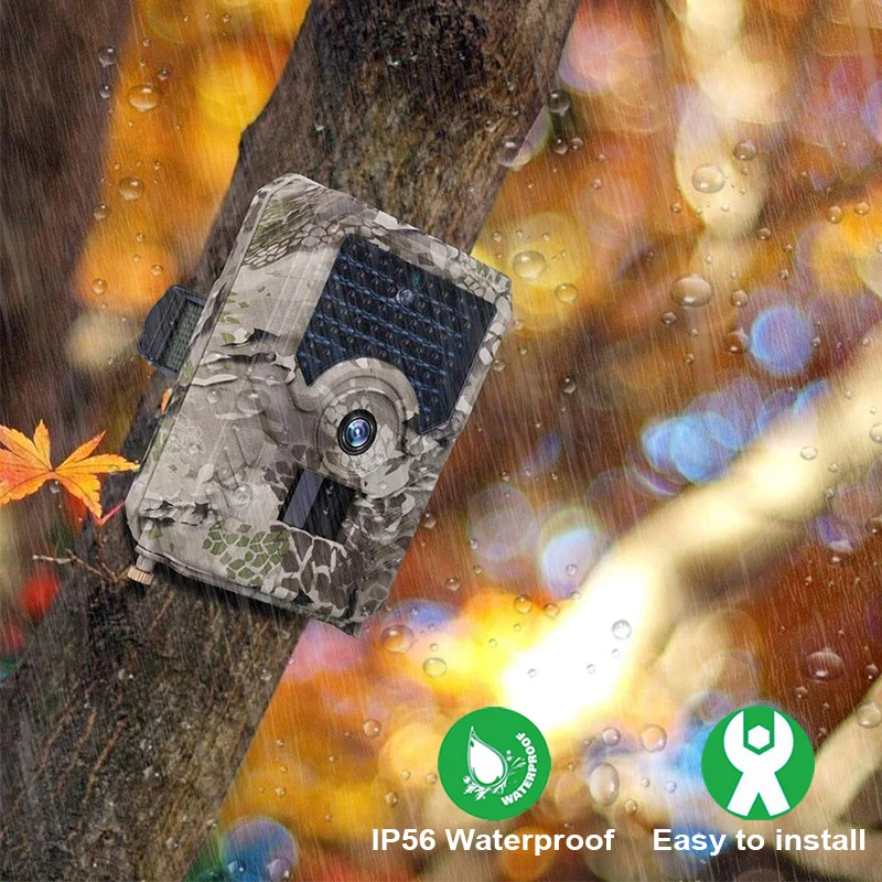 PR200 Trail camera 49 шт. 940nm ночного видения инфракрасный светодиодный камера для охоты 12MP Водонепроницаемая видеокамера для дикой природы Ночная фото ловушка