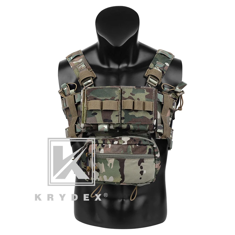 KRYDEX MK3 тактическая Классическая нагрудная установка w/подсумок для Spiritus Airsoft охотничий ulticam Mini Ranger военный жилет - Цвет: MC