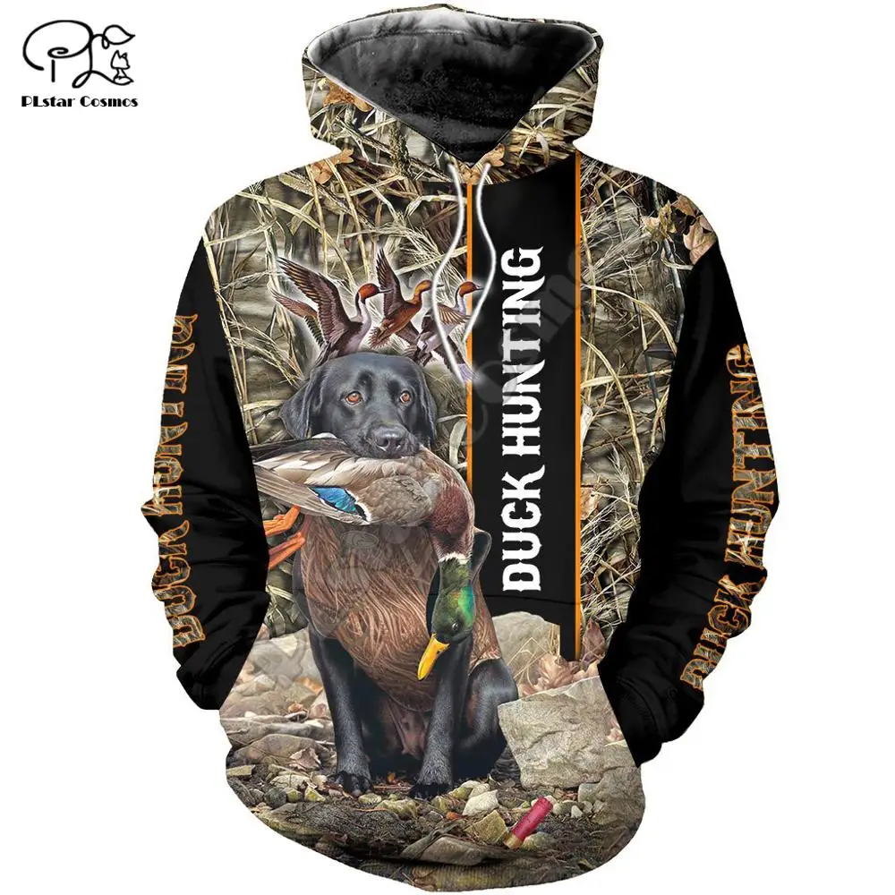 PLstar Cosmos Duck Hunting Animal Hunter Camo Tattoo Dog Tracksuit Pullover Streetwear 3DPrint Zip/Hoodies/Sweatshirts/Jacket 13