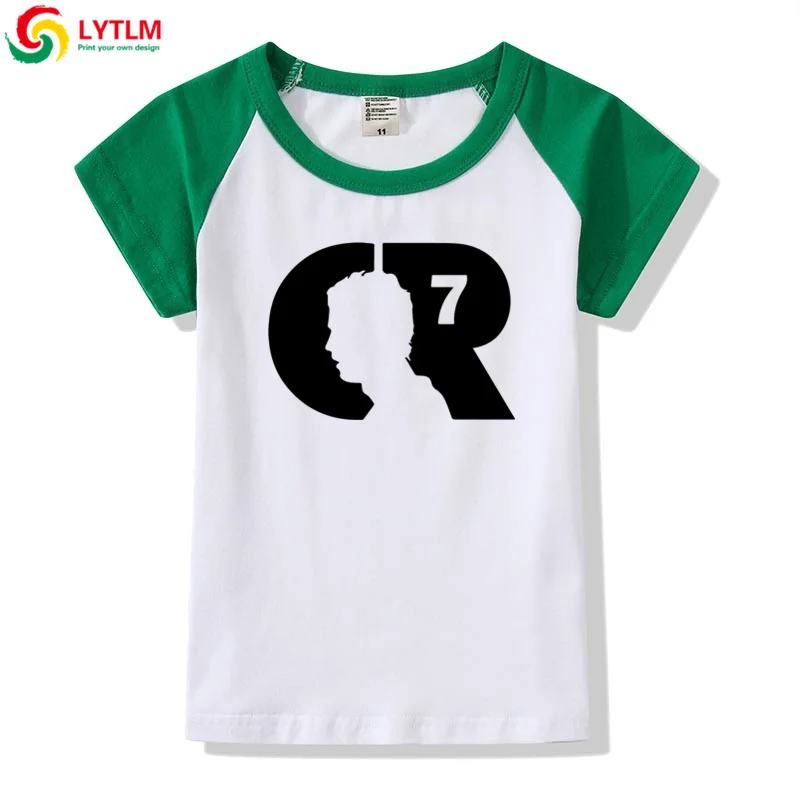 LYTLM Cristiano Ronaldo/футболки для мальчиков-подростков детские топы для девочек, Camiseta, рубашки для девочек детская футболка для девочек, детская одежда