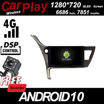 

Qled 1280*720 Screen Car Android 10 Player for Toyota Corolla 2017 Asia Multimedia Carplay Bluetooth GPS Radio Head Unit