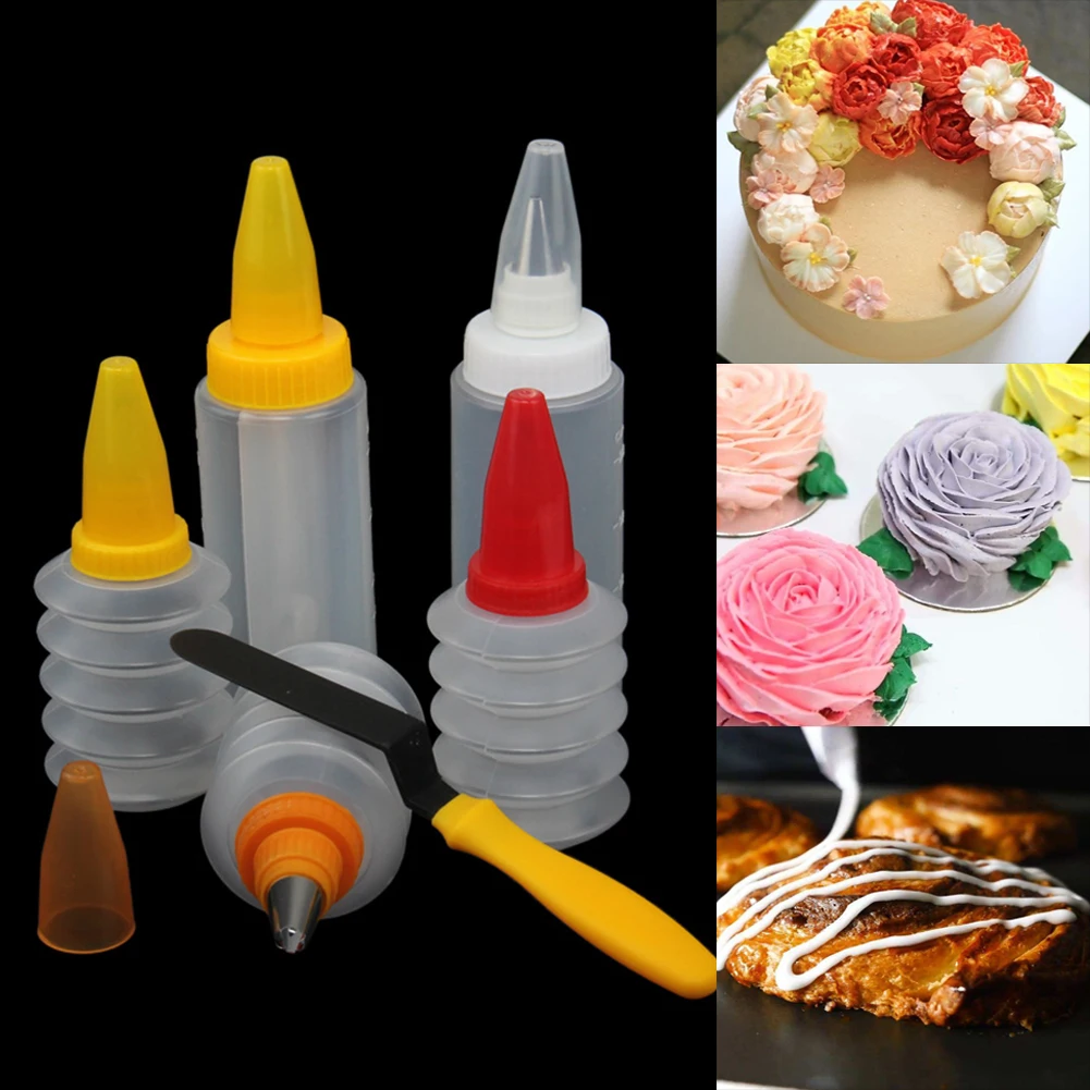 

16pcs/set Kitchen Home Desserts Nozzles Spatula Squeeze Bottle Cake Decorating Tool Pastry Cookie Fondant DIY Durable