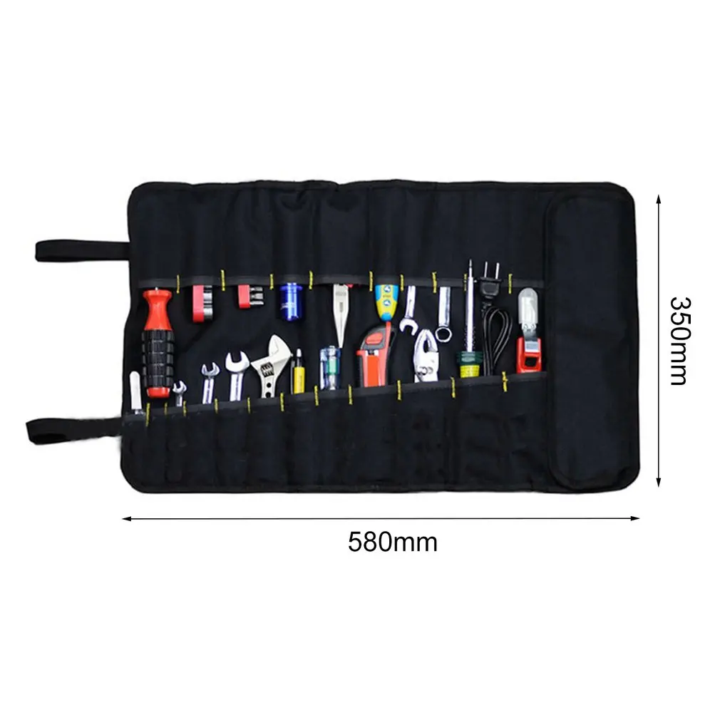 22 Pockets Hardware Tool Roll Pliers Screwdriver Spanner Carry Case Pouch Bag Rolled Up Portable Hardware Holder Oxford Cloth rolling tool bag