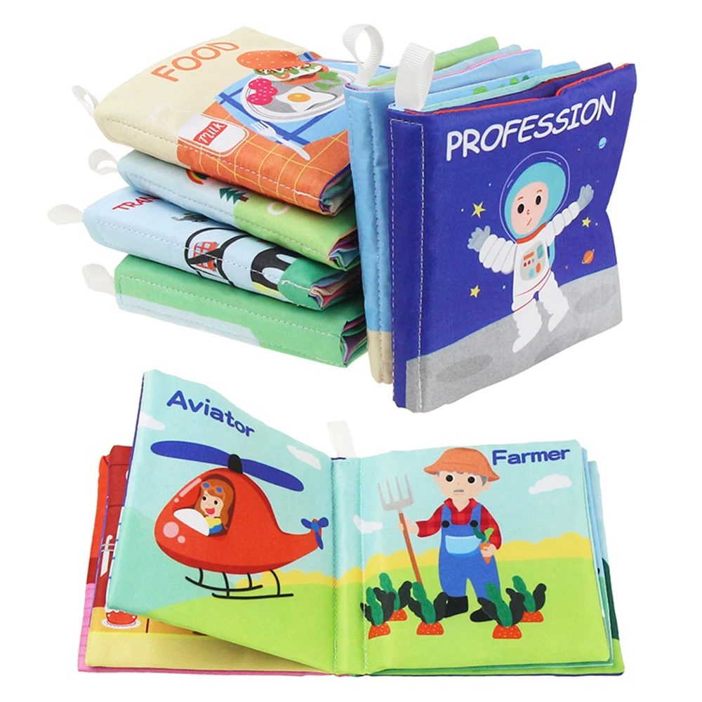 

New Cognition Animal Infant Newborn Baby Soft Cloth Fabric Learning Book Educational Toys For Children Baby Books 0-12 months