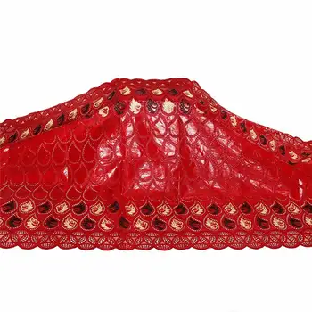 

5yards african dry lace fabric bazin riche getzer 2020 high quality jacquard guinea brocade fabric with lace ! WX72639