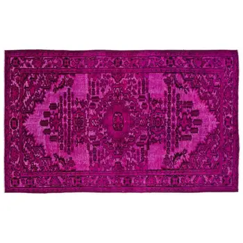 

Handmade Fuchsia Vintage English Carved Area Rug 172x286 Cm-5'8''X9'5''