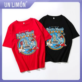 

UNLIMON Women Tshirt Korean Fashion Short Sleeve Loose Casual Top