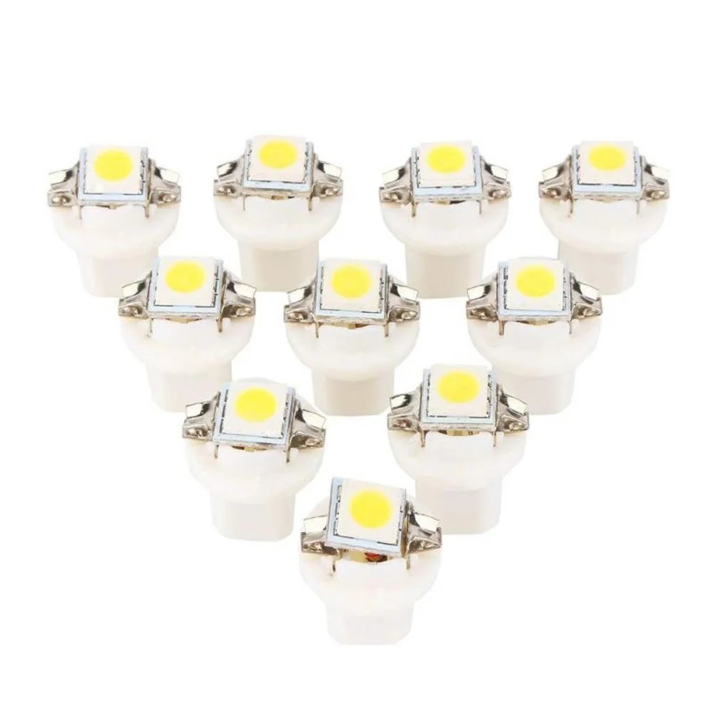10 шт. T5 B8 5050 1smd светодиодный автомобиль автомобильная приборная панель приборов Клин Панель лампочка