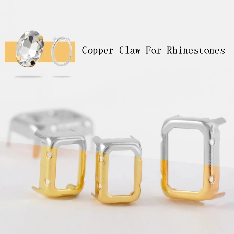 XiChuan 20Pcs 구리 발톱 드롭 모양 수 놓은 라인 석 유리 구슬 Flatbacks 부품 Bouton 거리 양재 액세서리 diy에 대 한
