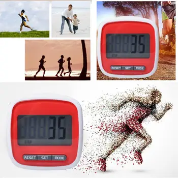 

Waterproof Digital Pedometer Step Active 3D Pedometer Movement Calorie Counter Simple Step Counter with Clip Fitness Accessories