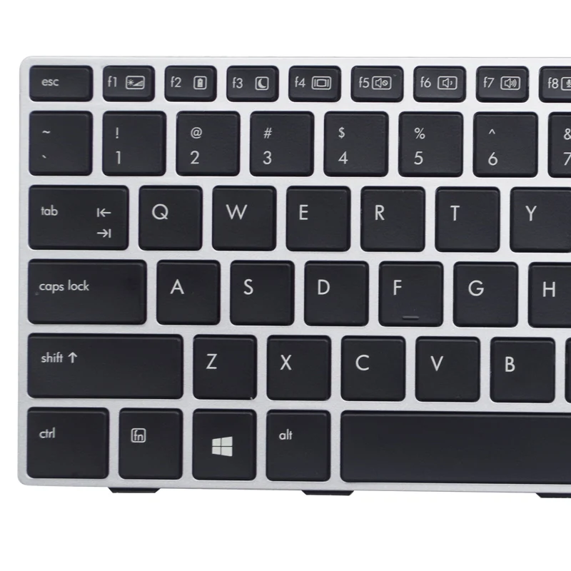GZEELE Silver Backlit US Laptop Keyboard
