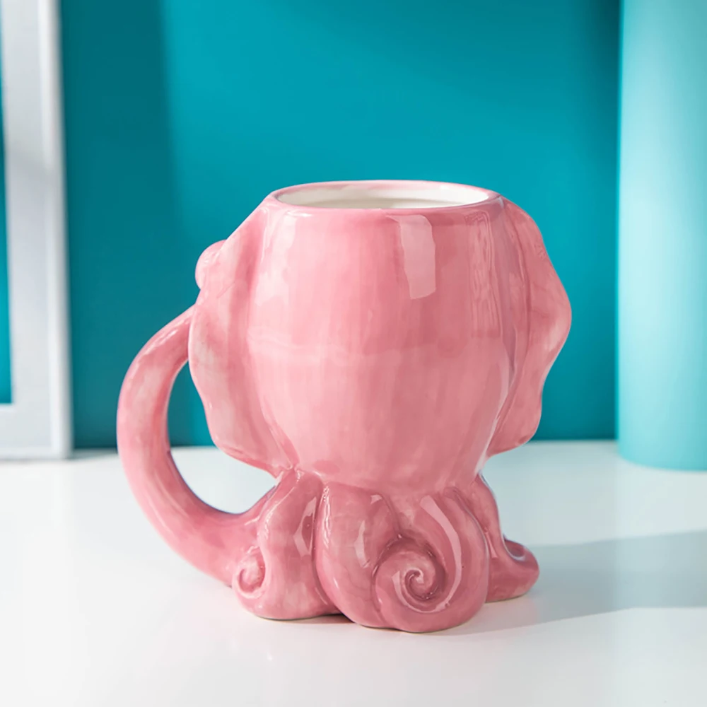 hot pink ceramic stoneware custom tall