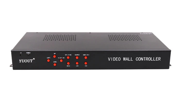YD-TV09 2x4 HDMI видео настенный контроллер 3x3 2x2 HDMI+ VGA+ DVI+ USB светодиодный/ЖК-дисплей Поддержка вращения на 180 градусов комбинированный процессор 3x3 3x1