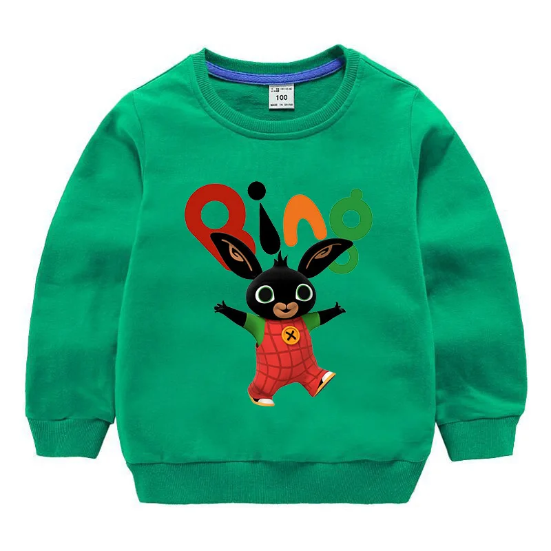 Осень г. Милая толстовка с кроликом, детские толстовки детский свитер для девочек футболка с длинными рукавами для мальчиков топы, Спортивная рубашка, свитер - Цвет: color 10