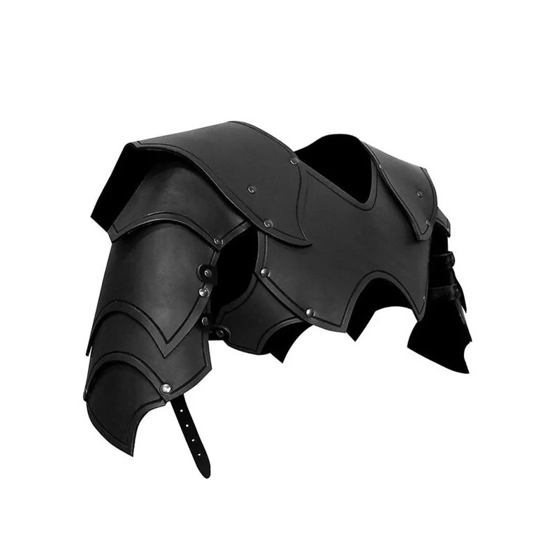 Medieval-Elf-Larp-Costume-Armor-Elven-Chest-Cuirass-Punk-Leather-Breastplate-Rome-Fencer-Gladiator-Shoulder-Pauldrons