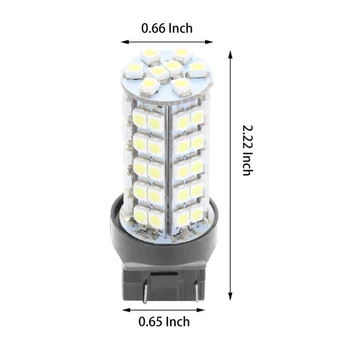 

White LED Headlight 3528-SMD 760LM 12VDC Brake DRL Taillight Bulb 3047 3057