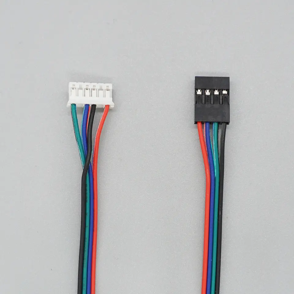 5pcs/Lot 3D Printer Parts Stepper Motor Cable 1M/2M 2.54 4pin-XH2.0 6pin for Stepper Motor Cable Connector image 5