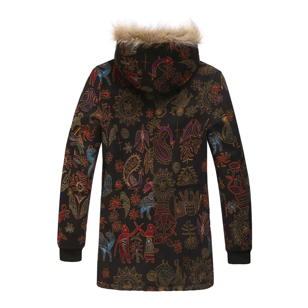 Men Winter Thick Warm Parka Linen Cotton Hooded Jacket and Coat Male Military Men Thicken Jacket Outwear Plus Size