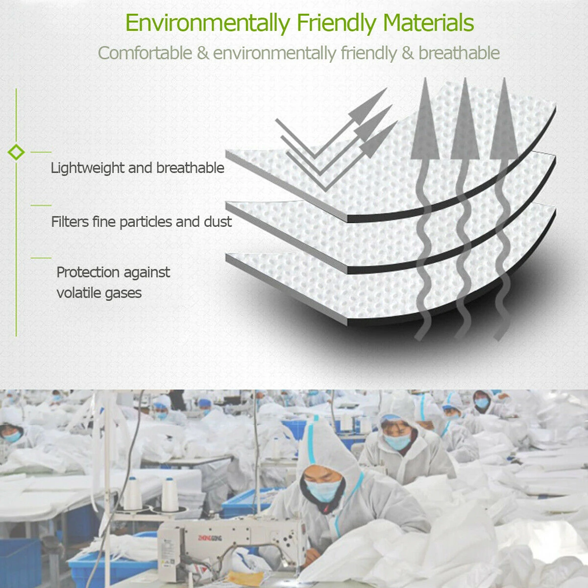 PPE Reusable Coverall Hazmat Suit Protective Suit Disposable Protection Clothing Anti Bacterial Work Medical Isolation Suit PPE Reusable Coverall Hazmat Suit Protective Suit Disposable Protection Clothing Anti Bacterial Work Medical Isolation Suit