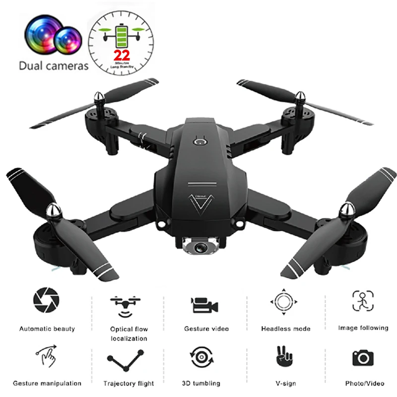 Радиоуправляемый складной Дрон с HD камерой 720P/1080P вертолеты Wi-Fi FPV квадрокоптер