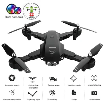 

RC Foldable Drone With 720P/1080P HD Camera RC Helicopters With Wifi FPV RC Quadrocopter With High Hold Headless Mode Kid's Toy