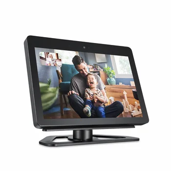 

Bracket Black Home Office Aluminum Adjustable Base Stand Mount 360 Degree Rotation Holder Durable For Amazon Echo Show 2nd