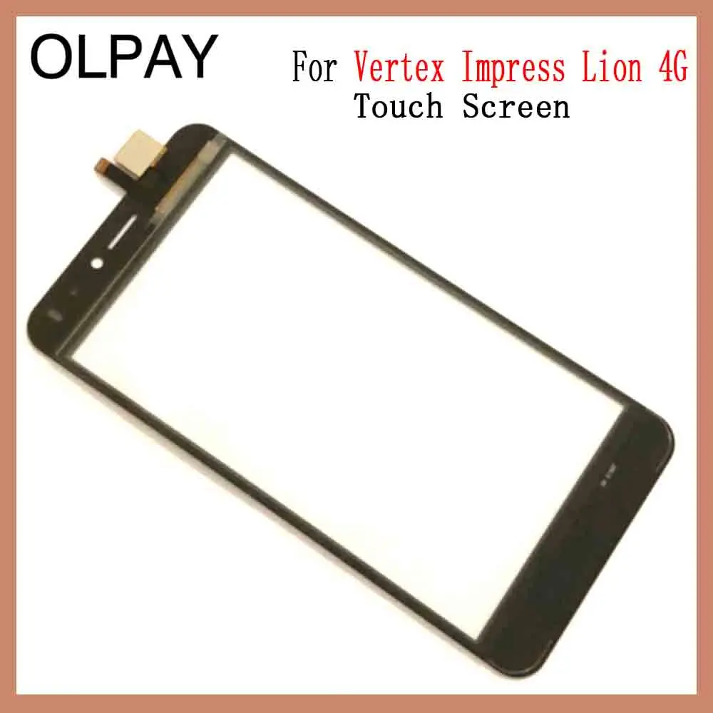 OLPAY 5," сенсорный экран для Vertex Impress Lion 4G сенсорный экран дигитайзер Панель переднее стекло объектив сенсор Бесплатный клей+ салфетки