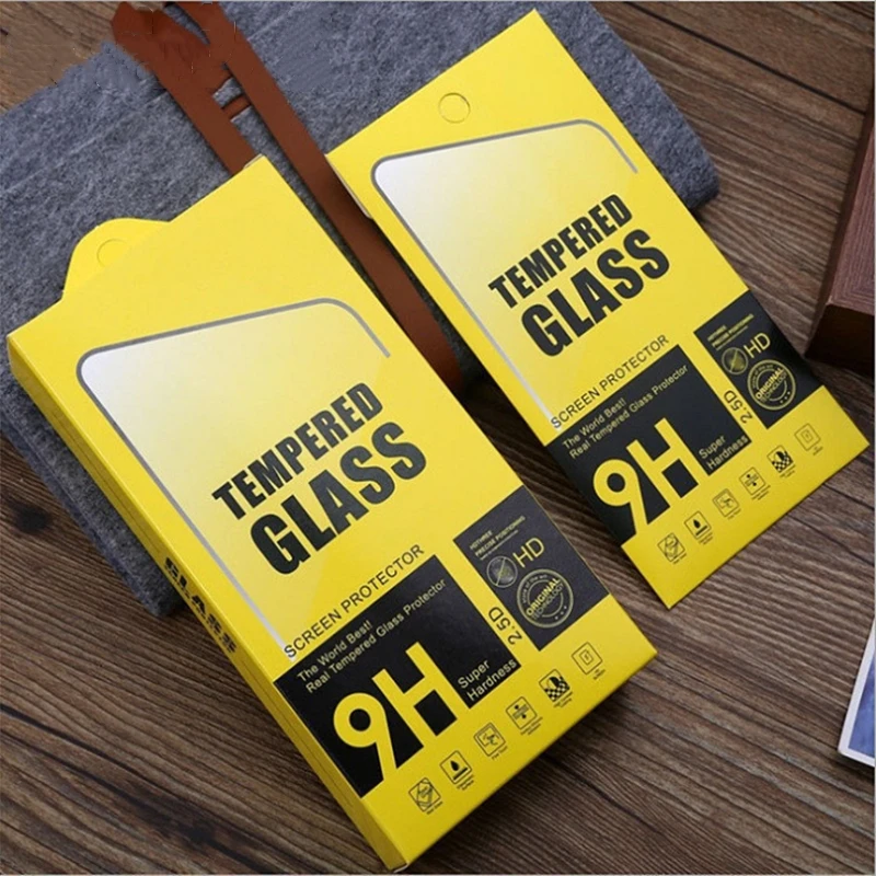 Tempered Glass Screen Protector 100pcs/lot 175*87mm Green Universal Paper Retail Package Packaging Box For Cell Phone 9H Tempered Glass Screen Protector Film