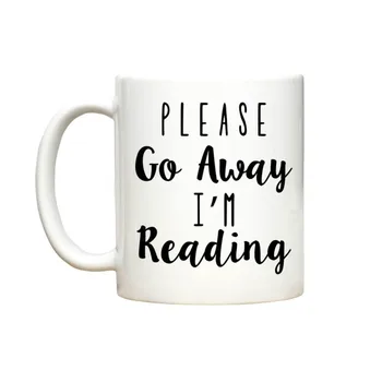 

Reading Cup Home Decal Procelain Ceramic Coffee Tea Mugs Beer Friend Cups Milk Cups