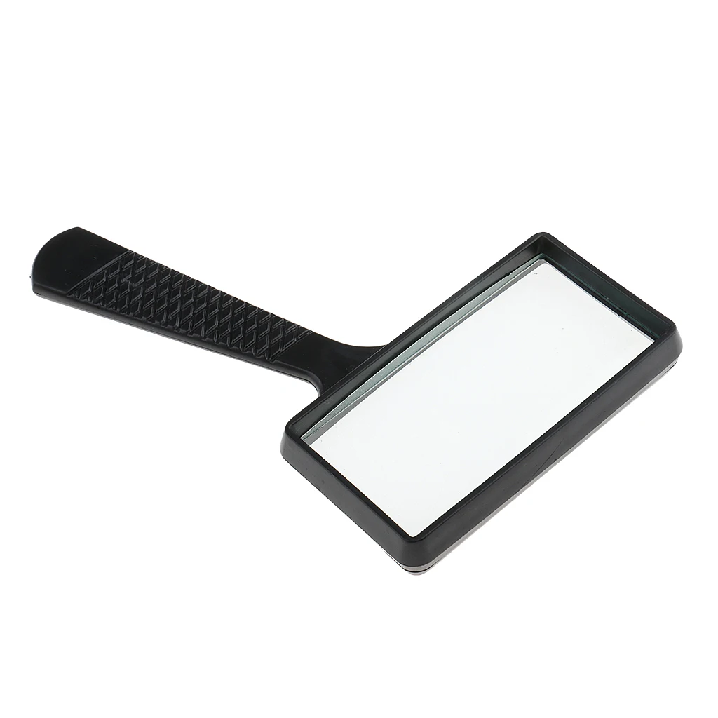 

Pro Rectangle Handheld Magnifying Glass Magnifier 3X Magnification Lens Loupe for Book Reading Jewelry Making