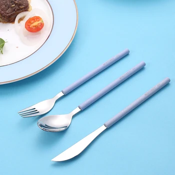 

Nordic Stainless Steel Personalized Cutlery Fork Knife Travel Steel Sushi Cutlery Set Portable Rose Gold Silverware II50DCSTZ