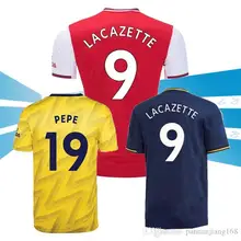 19 20 Горячая Распродажа Arsenales для взрослых Футбольная Футболка LACAZETTE AUBAMEYAN Футбольная Футболка Размер S-4XL Arsenal jersey