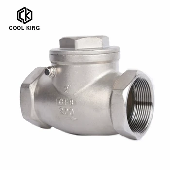 

CK Stainless steel wire mouth horizontal non-return valve SS304 stainless steel 1/2" 3/4" 1" 2" female thread swing check valve