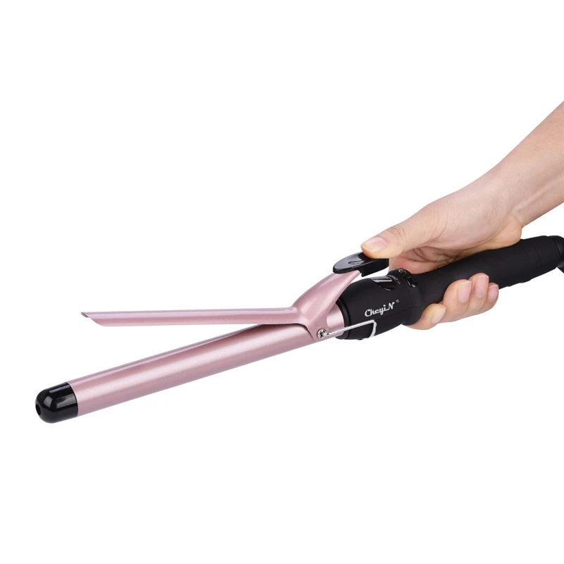 

Professional 19mm Ceramic Hair Curler Rotating Curling Iron Wand Curling Irons LCD Display Wand curlers Hair Styling Tools