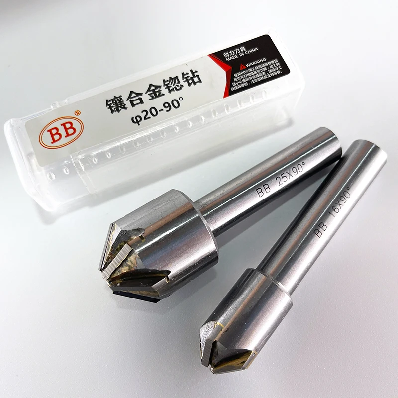 BB Countersink Drill with Brazing Carbide Blade Chamfering Milling Tool 90 Degree 16mm 20mm 25mm 30mm 40mm countersink drill bit countersink drill