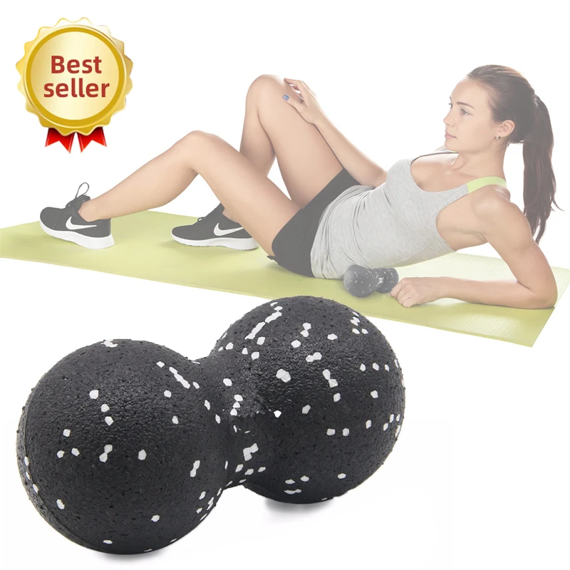 Pelota de miofascia EPP Lacrosse, Bola de masaje de cacahuete de alta densidad, ligera, Fitness, masaje de Fascia corporal, Yoga, ejercicio para aliviar el dolor