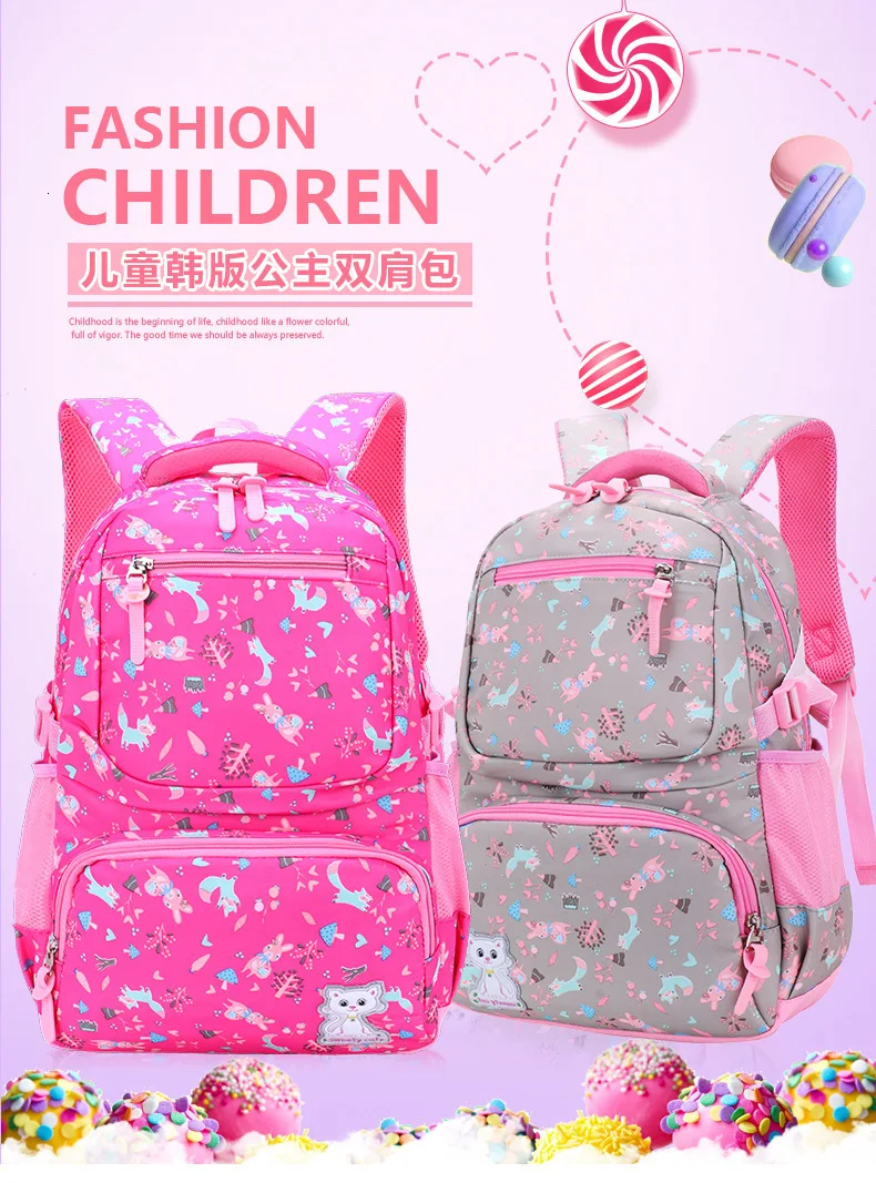 Children School backpacks Girls School Bags kids Backpacks Kids Satchel princess Schoolbags mochila escolar printing backpack